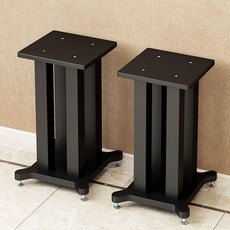 스피커 받침대 우퍼 스탠드 오디오 선반 안정적인 메탈, 블랙 35 x 35 높이 30, 기본 색상