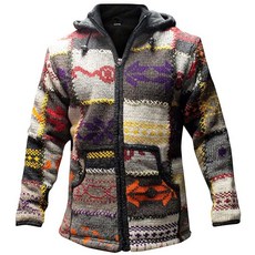 Shopoholic Fashion 패치워크 디자인 하이넥 히피 보헤미안 남성용 겨울 재킷 멀티컬러 다양한 색상.