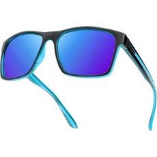 카프보이 편광 선글라스 남성 여성 UV400 보호 스포츠 안경 운전 낚시 자전거 해변 골프 달리기 - K2404, 파랑