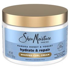 Shea Moisture 麥盧卡蜂蜜&優格水潤修護捲髮霜, 1個, 326g