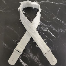 台灣出貨 補丁風格吉他背帶 吉他背帶 貝斯背帶 背帶 樂器背帶 素色背帶 皮革皮頭 吉他背帶 圖騰背帶 烏克麗麗背帶, 1個, 補丁風格背帶（白色）