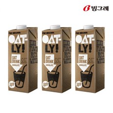 빙그레 오틀리 귀리우유 오트밀크 초코 1L 3개