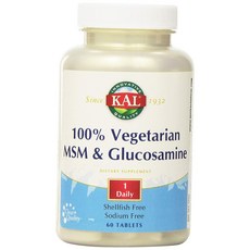 CARL MSM&氨基葡萄糖膳食補充劑, 60顆, 1罐