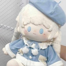 40cm 인형옷 35cm 인형옷세트 아이돌인형 분홍색 드레스 방울옷 인형꾸미기 애착인형, 40cm 인형옷 (인형제외), 에델바이스 블루 (3포인트)