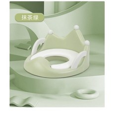 兒童皇冠馬桶坐墊 兒童馬桶座墊/學習馬桶/學習便器/嬰兒用品, 皇冠馬桶坐墊(抹茶綠)