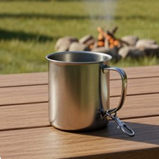 제이일 손잡이 스텐머그컵 등산용머그컵