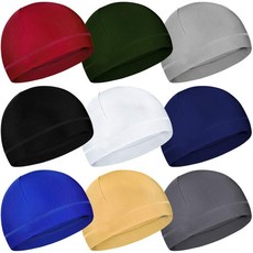 YOHITOP 9피스 쿨링 헬멧 라이너 땀 흡수 캡 사이클링 스컬 캡 러닝 비니 모자 남성 및 여성용 Avay