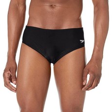 Speedo 남성용 수영복 브리프 파워플렉스 에코 솔리드 성인용, 30, New Black
