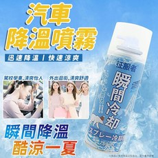 260ml 汽車瞬間冷卻劑 夏日涼感急凍噴霧, 1個, 冷卻降溫噴霧