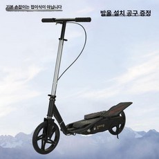 두발 접이식 묘기용 스턴트 폴딩 경량 듀얼 스쿠터형, 1개, 미포함 표준형 쿨블랙 없음 비접이식 포함