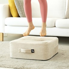 미니폴린 점핑매트 유산소 다이어트 큐브 매트 트램폴린 베이지