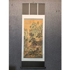 國畫客廳書房掛畫 仇英 晝錦圖 絹本立軸, 參考詳情頁