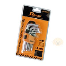 금순이네상점 코난툴즈 육각 볼 L렌치 숏 9p 미니렌치세트, L렌치 숏세트 9단계