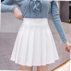 도트스커트 하이웨스트 A라인 속바지내장 허리밴딩 테니스스커트