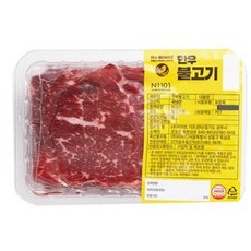 [냉동] 노브랜드 부드러운 육질의 노브랜드 한우 불고기 (500g/팩) x 1개, 500g