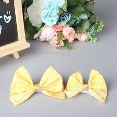 팝앤퍼피 롤리팝헤어핀2종, 옐로우, 1개