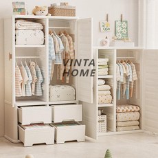 蒙氏兒童成長衣櫃 可自由調節儲物櫃 兒童衣櫃收納櫃 臥室家用置物櫃, 基礎款,組裝