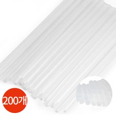CL 버블티 투명 빨대 12mm x 25cm 200개 x 1봉, 1개