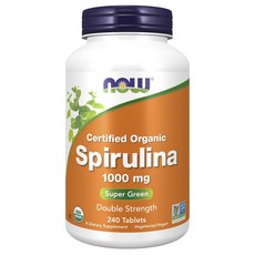 NOW Foods 螺旋藻補充錠 1000mg, 240顆, 1罐
