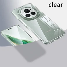 에어백 충격 방지 마그네틱 무선케이스 쉘 Honor Magic 6 Pro 견고한 보호 아머 커버, 01 Clear no Magnetic, 02 Honor Magic 6