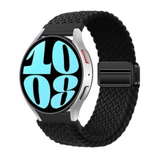 갤럭시워치 호환 마그네틱 브레이드 스포츠 루프 스트랩 워치8/7//6/5/4/ 40mm 44mm 45mm 43mm 47mm 42mm 46, 블랙