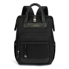 DFMEI 媽咪包母嬰外出大容量輕便雙肩孕婦揹包女包時尚小便攜多功能高級, 黑色