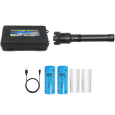 XHP90.2 충전식 줌 써치라이트 헤드랜턴 풀세트 ZJ82, 블랙, 1개