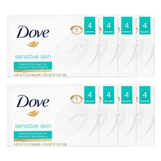 Dove 도브 센서티브바 미국 Sensitive Skin 425g 4개입 8팩, 106g, 32개