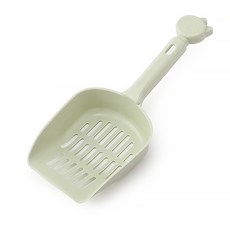 可愛貓掌造型貓砂鏟，加深鏟面，多色可選，輕鬆清潔貓砂盆, 綠色, 1個