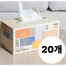 헬로 데일리 미용티슈 280매, 20개, 280매입