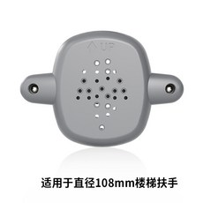 minipet 樓梯扶手安裝底座，適用伸縮門欄與鐵門欄, 1個, 灰色*2個裝 扶手配件