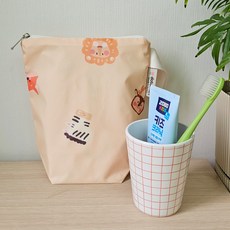 도토마리 방수 다용도 양치컵파우치 물병파우치 수건파우치 어린이집파우치, 주주랜드