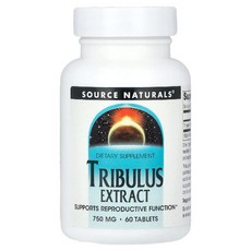 소스내추럴스 트리뷸러스 Tribulus 헬스 스포츠 750mg 타블렛 60정, 1개
