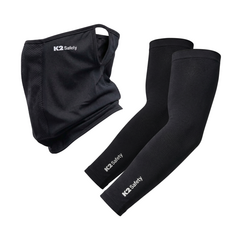 K2 세이프티 쿨핏마스크+ 프리미엄 쿨토시, 1세트, 쿨핏블랙+쿨토시블랙