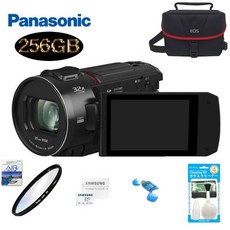 Panasonic 프리미엄 컴팩트 4K 캠코더 HC-VX3+256GB+중형가방+kenko UV필터+크리닝킷+리더기, HC-VX3패키지