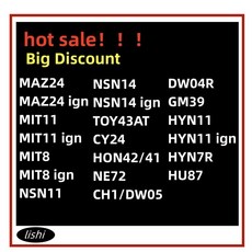 Lishi 2 in 1 도구 MAZ24 MIT11 NSN11 TOY43AT CY24 HON42/41 NE72 CH1/DWO5 DW0R4R GM39 HU87