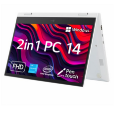 LG전자 2in1 PC 14 셀러론, 화이트, 64GB, 4GB, WIN11 Pro, 14T30S-E710ML