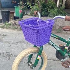 兒童自行車車籃 附提手, 紫色, 1個