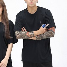 문신 팔 토시 드래곤 자외선 스포츠 용 문신 토시 여름 보호대 패션팔 슬리브 패션 소품 행사 팔목, MS-7484-팔토시드래곤_FREE