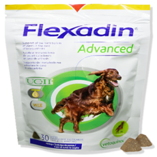 베토퀴놀 플렉사딘 어드밴스 강아지 관절 영양제 UCII 오메가3 비타민E, 1개, 관절+장건강, 30정