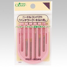 Clover 可樂牌 拼布棉縫綜合針組 57-306 內含貼布縫針、壓縫針、拼布針、疏縫針, 1個