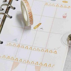 컬러 띠 마스킹 테이프 삼각형 다꾸테이프