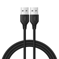 0.5m/1m/1.5m USB 2.0 남성-남성 데이터 동기화 검정색 충전기 연장 케이블 코드 PC 노트북 키보드 용, 02 0.5m, 01 Black