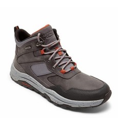Rockport 남성용 Xcs Pathway 방수 미드부츠 스틸 그레이 가죽/스웨이드/립스톱 7 와이드, 7 Wide, 1