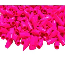 Caps 연필 지우개 끌 모양 연필 지우개 화살촉 탑 지우개 라텍스 프리 연필 연필 지우개 토퍼 공부 용품, 핑크