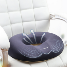 프리미엄 메모리폼 입체케어 임산부 회음부 방석 치질방석 도넛방석, 1개, 찐블랙