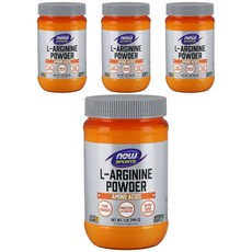 NOW Foods 左旋精胺酸粉, 454g, 4罐