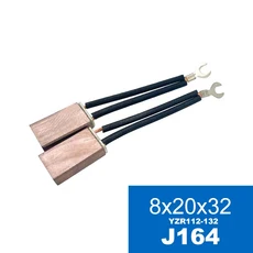 Jumpasit YZR 구리 브러시 흑연 카본 8x20 D214 공장 2 개, 01 8x20x32 J164