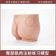 모형 보건 단일 인체모형 실습 상품 교육 엉덩이, 엉덩이 주사 모형, 1개