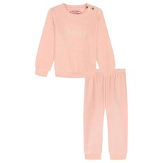 Juicy Couture 여아용 2피스 벨루어 바지 세트 피치 버드146153